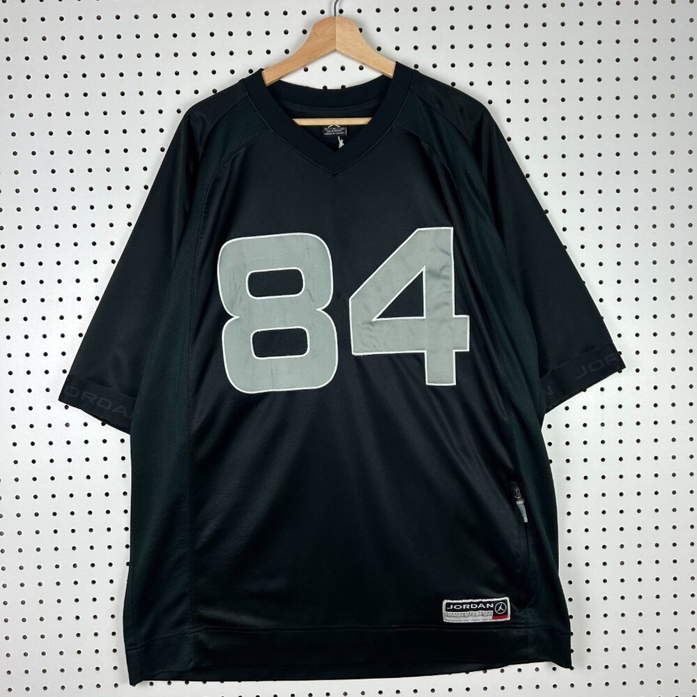 Air Jordan Streetwear Jersey Size XL Football #84 Stitched y2K 90s Hip Hop Baggy